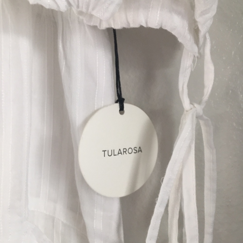 Tularosa Quinn Smocked Dress In White - Picture 6 of 6